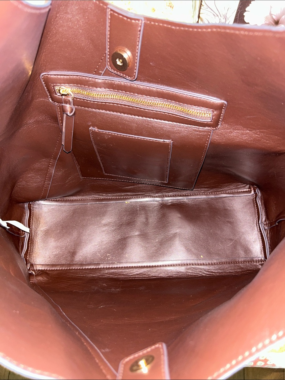 Soft Suede Hobo Bag in Deep Brown Shoulder Tote - Picture 12 of 16